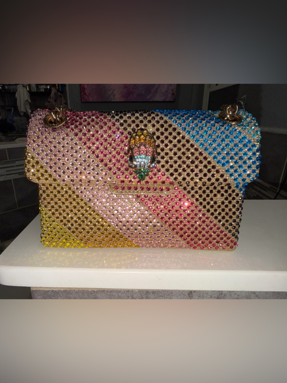 Kurt Geiger Multicolor Crystal Mini Bag - Picture 4 of 16